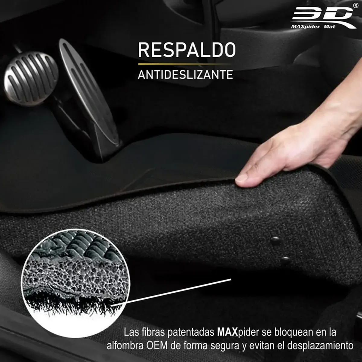 Tapete 3d Maxpider Toyota Fortuner 2008-2016 Black R1 R2 5